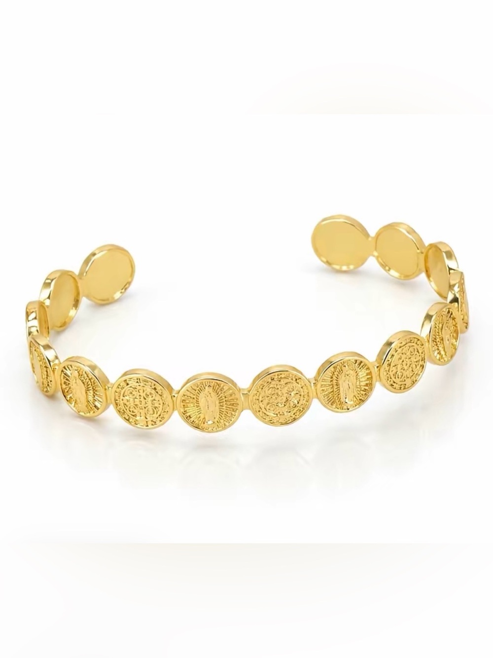 San Benito Bangle open size gold plated 14 k